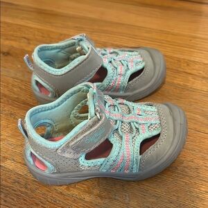 OshKosh B'gosh Gray and Blue Sporty Toddler Sandals